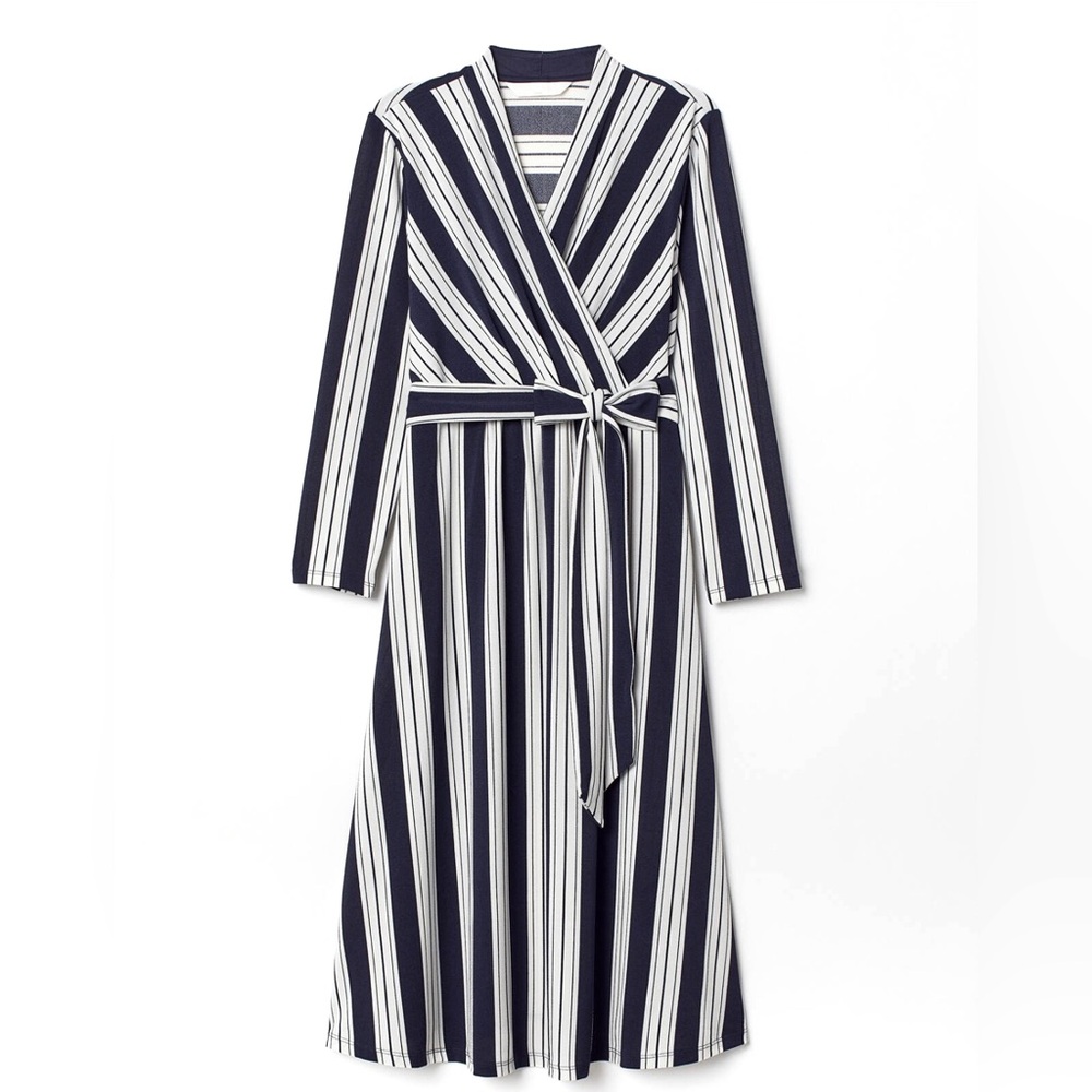 H&M MAMA Maternity v-neck wrap dress Size L